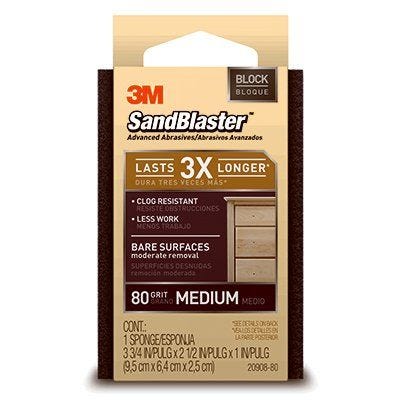 3M Sandblaster Sponge Block – 80 Grit