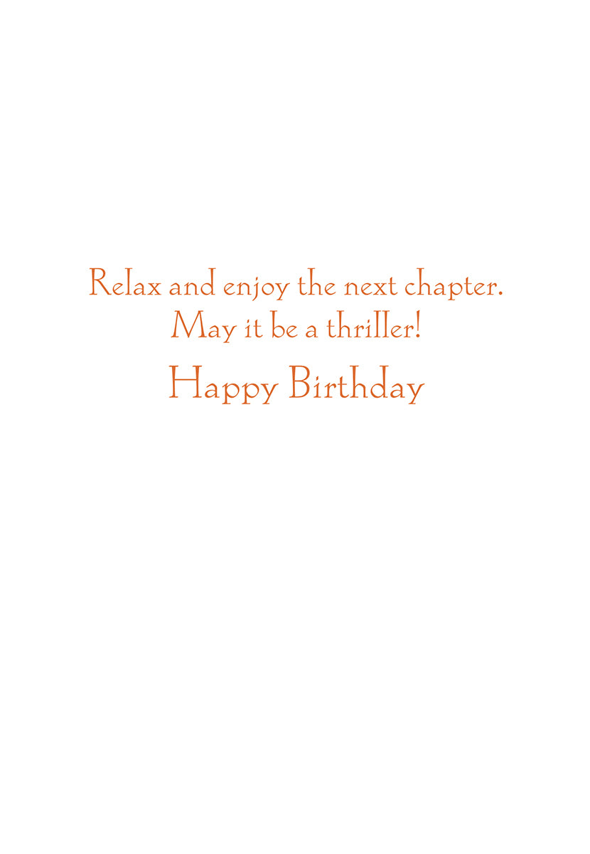 Caspari – Relax And Enjoy Happy Birthday Card – 1 Card & 1 Envelope