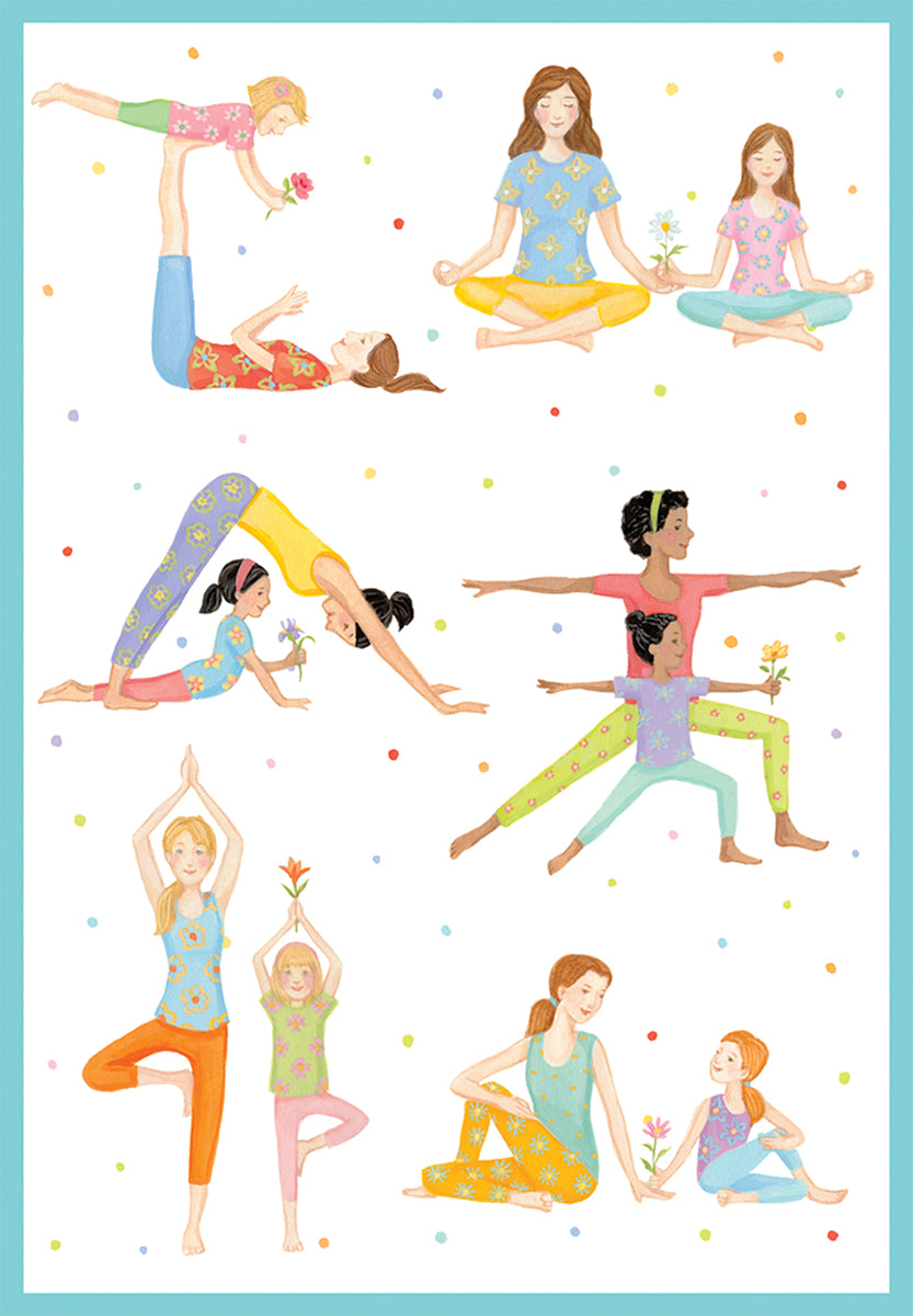 Caspari – Yoga Mother's Day Card – 1 Card & 1 Envelope