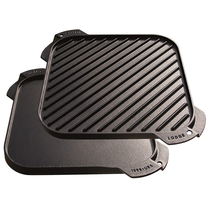 Lodge Single Burner Cast Iron Reversible Grill Griddle