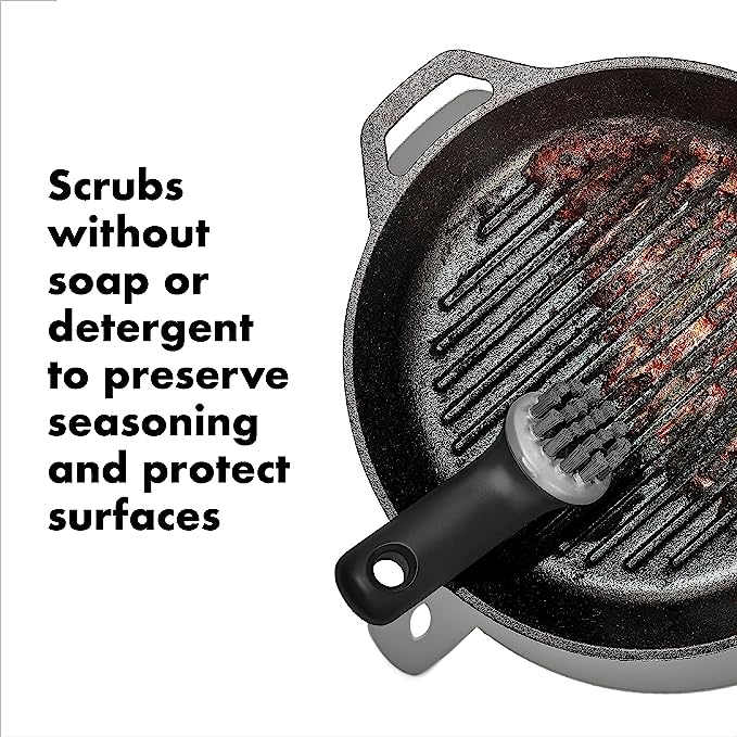 OXO Good Grips Cast Iron Brush - Thumbnail 4
