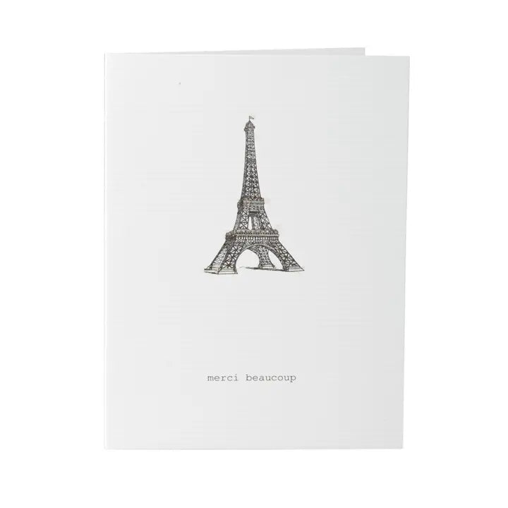 Merci Beaucoup Glitter Greeting Card – 3.5" x 5"