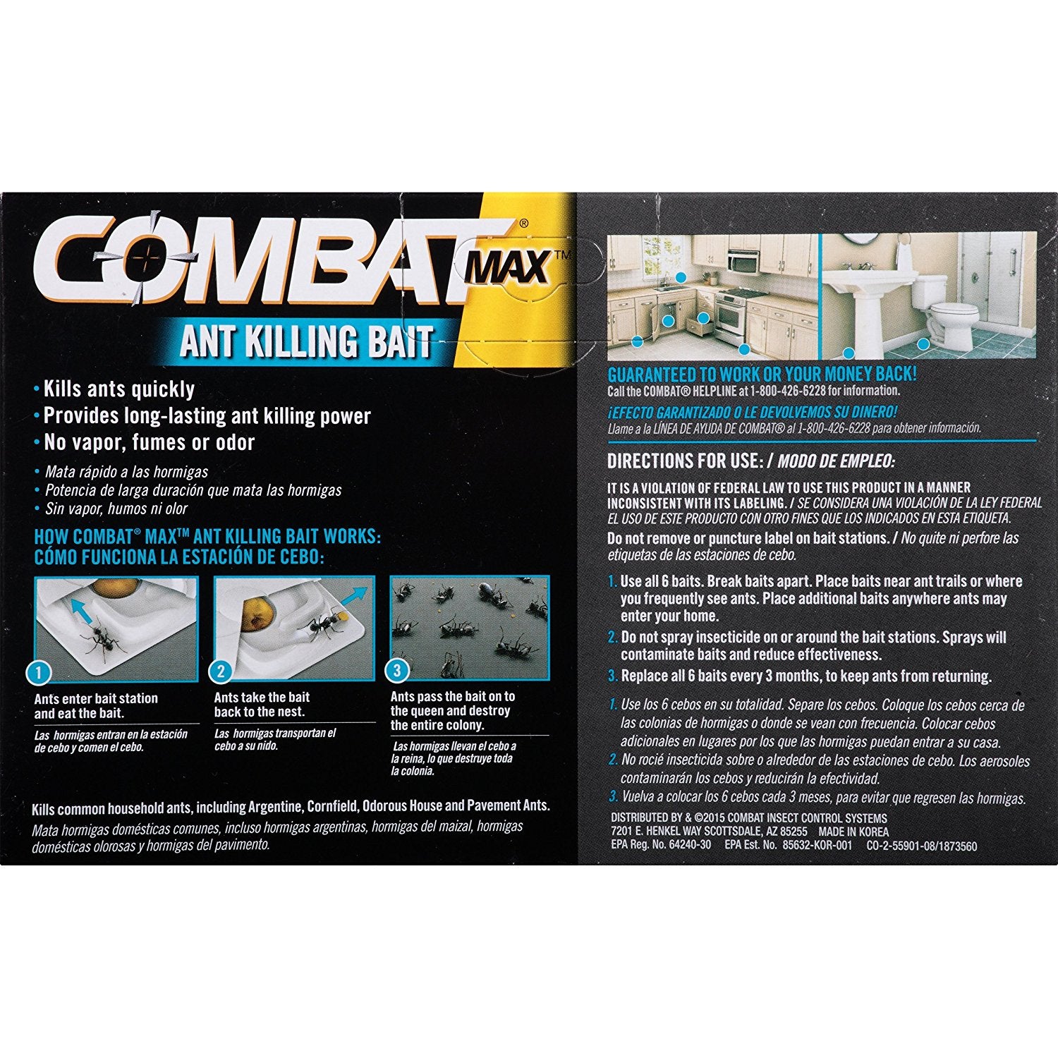 Combat Max Ant Killing Bait Stations, 6 ct