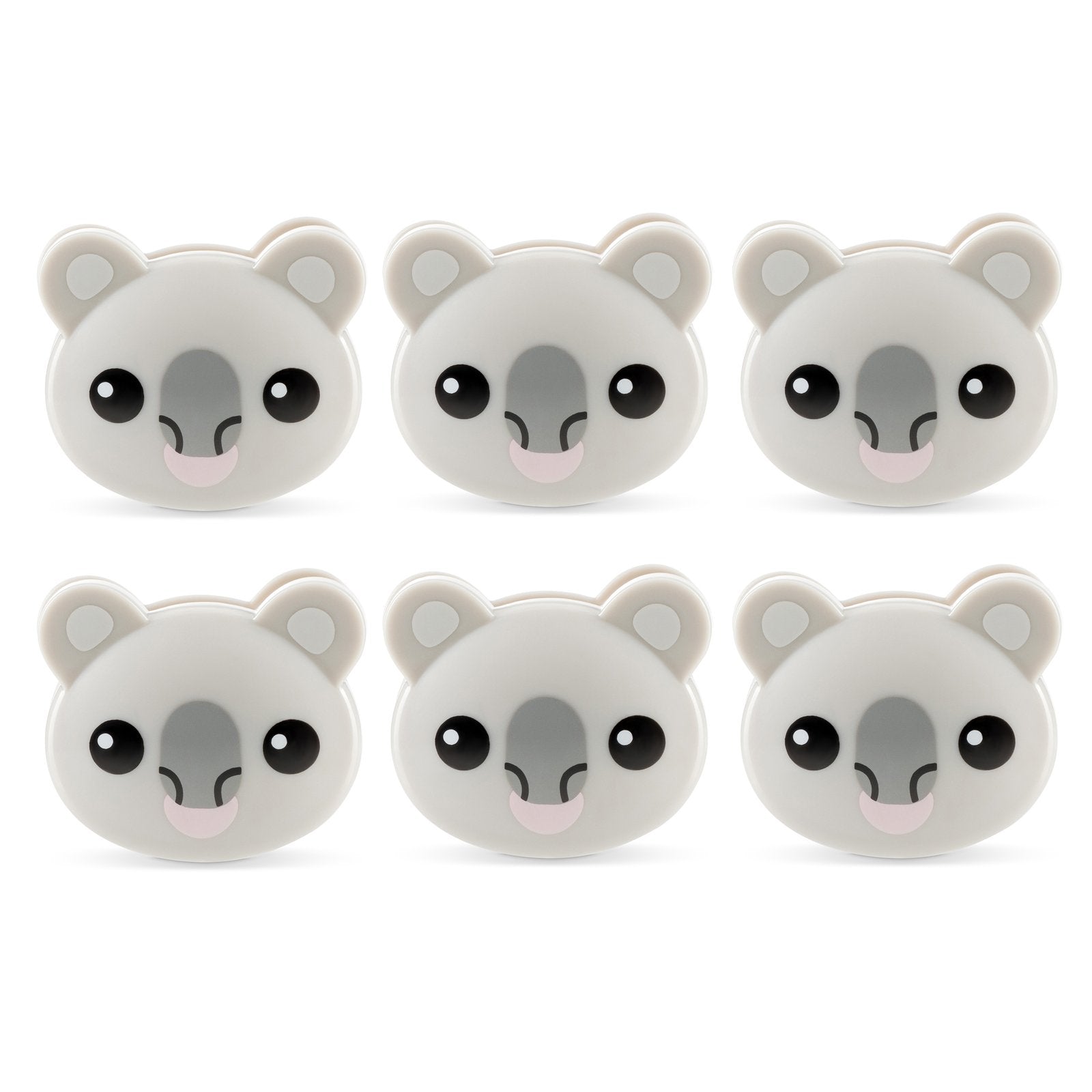 Kikkerland Koala Bag Clips – Set of 6