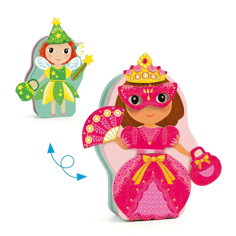 Djeco Belissimo InZeBox – Mix And Match Magnet Princess Game