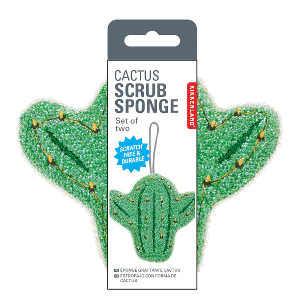 Kikkerland Cactus Sponges - Pack of 2