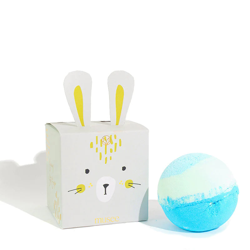 Musee Boxed Bath Bomb – Blue Bunny – 8oz