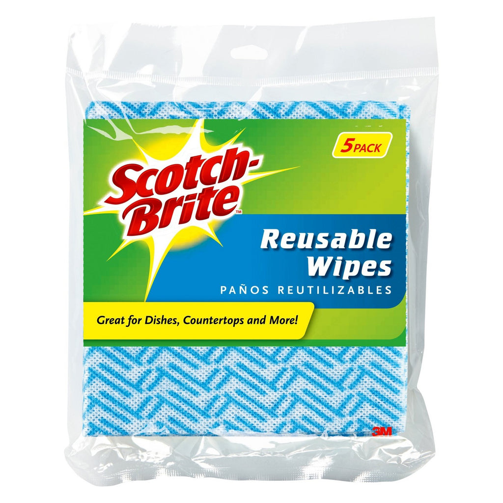 Scotch Brite Two Packs 5 Each Reusable Wipes