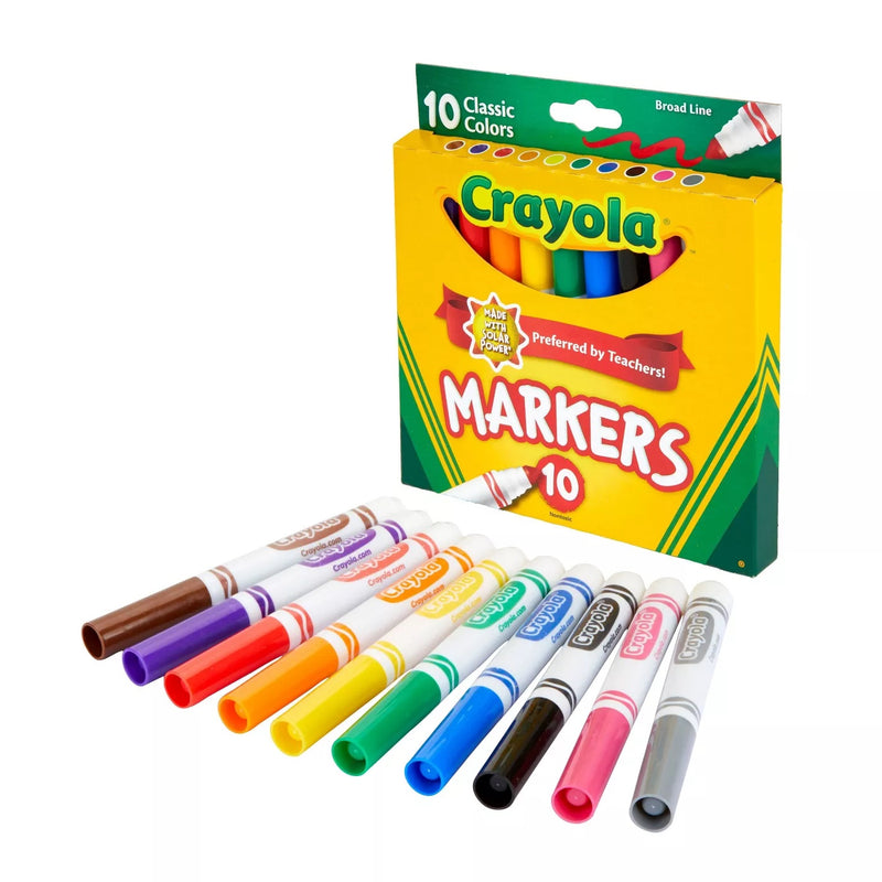 Crayola Markers Broad Line Classic – 10ct