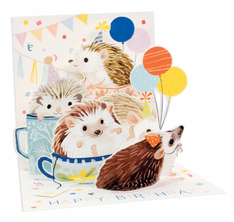 Up With Paper 3D Pop-Up Greeting Card – Hedgehog