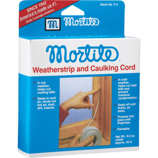 Mortite Weatherstrip & Caulking Cord – 45ft – Grey