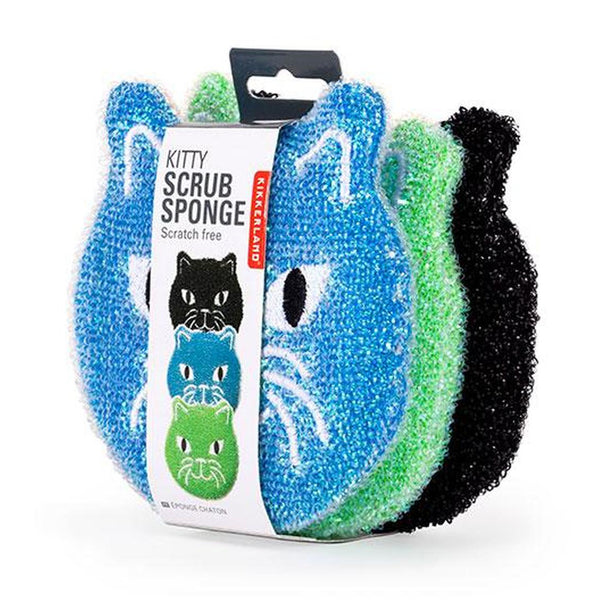 Kitty Scrub Sponges - Set of Three (Scratch free)