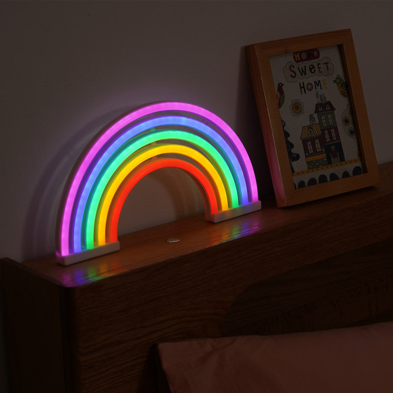 LED Rainbow Light Lamp - Plug-in Or Battery