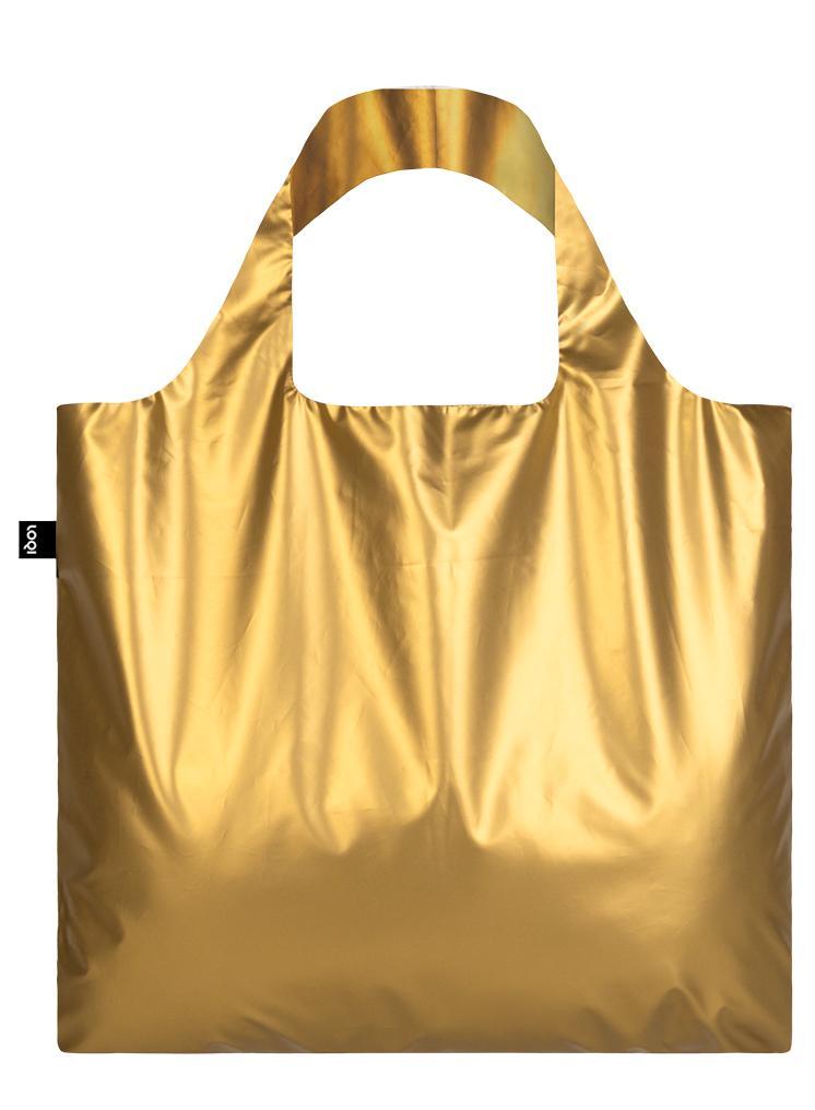 LOQI Reusable Tote Bag – Metallic Matt Gold
