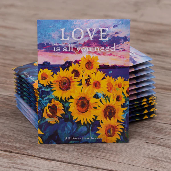 Bentley Seed Company – LOVE is all you need - All Sorts of Sunflowers Seed Packet