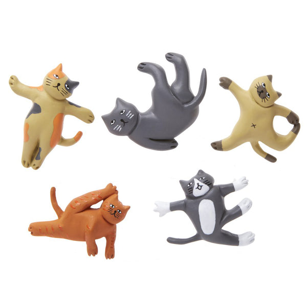 Kikkerland Cat Yoga Magnets