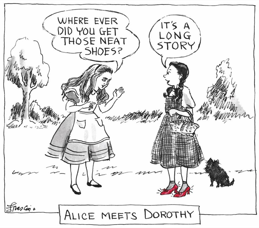 New Yorker Cartoon Mug - Alice Meets Dorothy