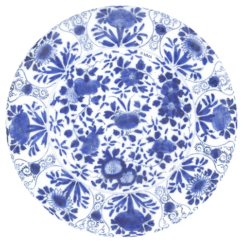 Caspari Delft Blue Paper Salad/Dessert Plates – 8pk