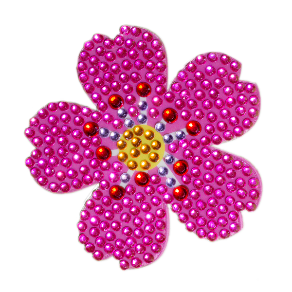 StickerBeans Flower Sparkle Sticker – 2"