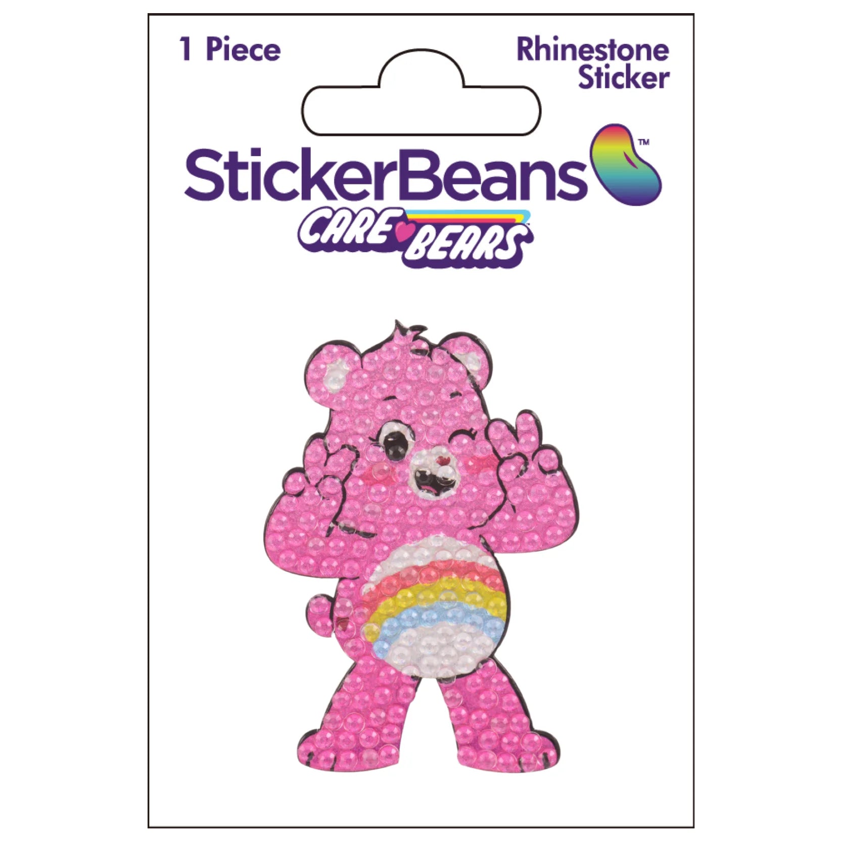 StickerBeans Cheer Bear Sparkle Sticker – 2"