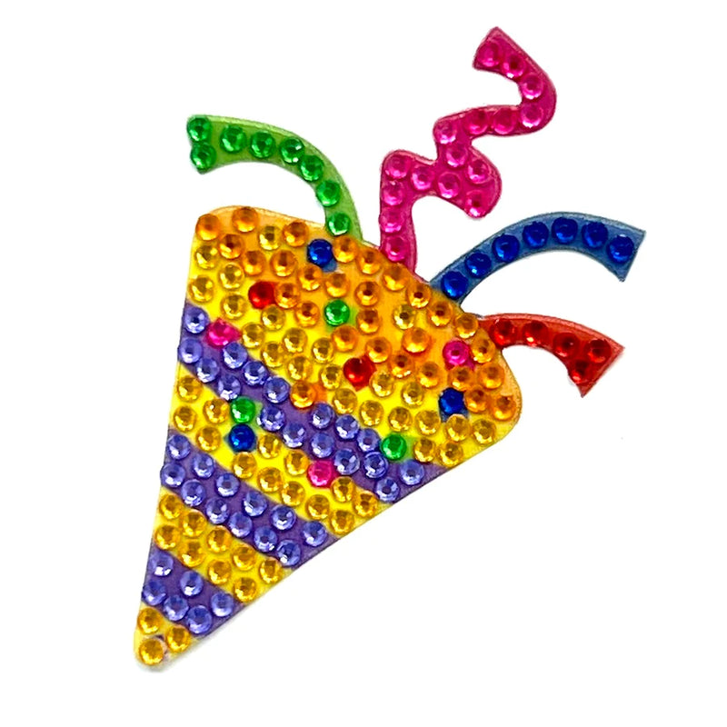 StickerBeans Party Popper Sparkle Sticker – 2"