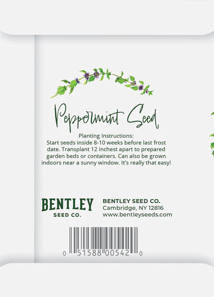 Bentley Seed Company – Simply Mint to Be - Mint Seed Packet