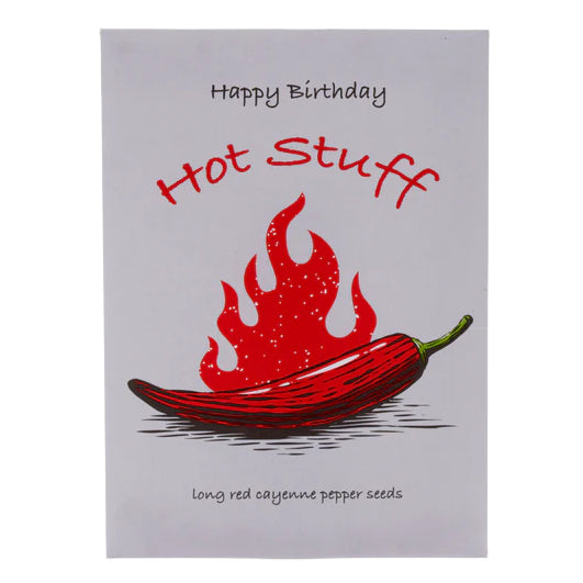Bentley Seed Company – Happy Birthday Hot Stuff - Cayenne Pepper Seed Packets