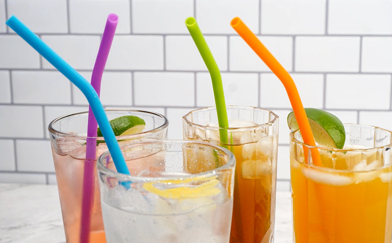 Silicone Drinking Straws – Set of 6