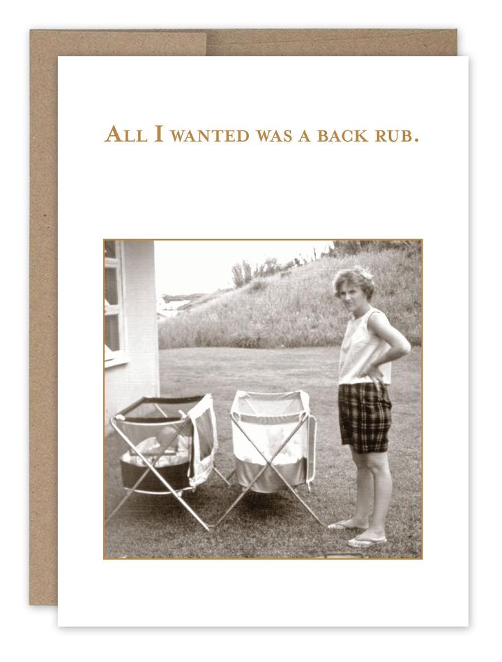 Shannon Martin Card – All I Wanted Was A Back Rub