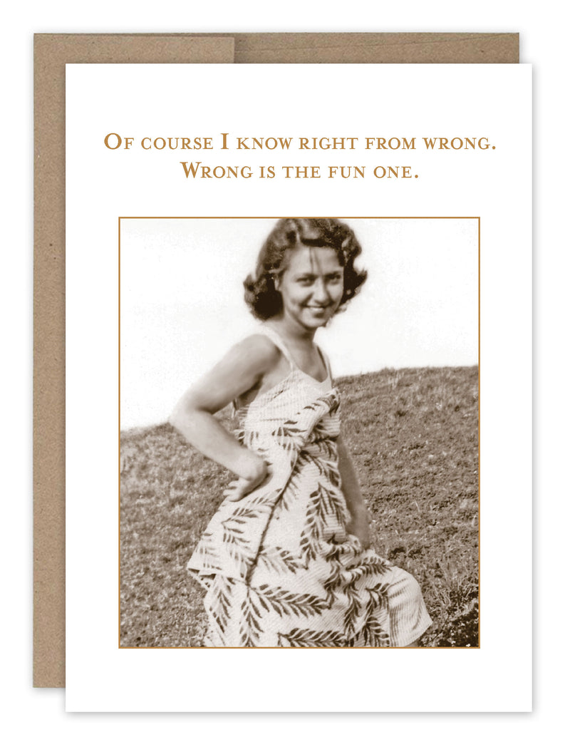 Shannon Martin Birthday Card – Right From Wrong