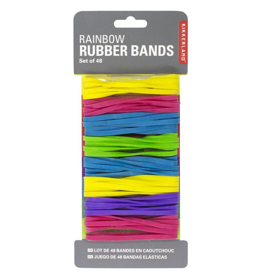 Kikkerland Rainbow Rubberbands