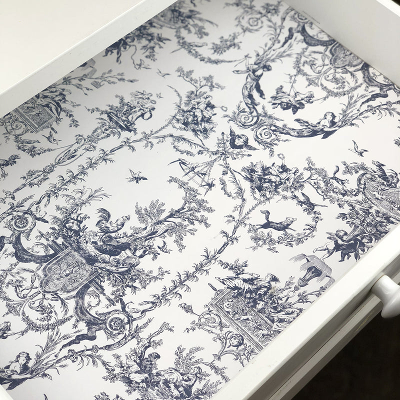 Vintage Toile Scented Drawer Liners 6 Sheets