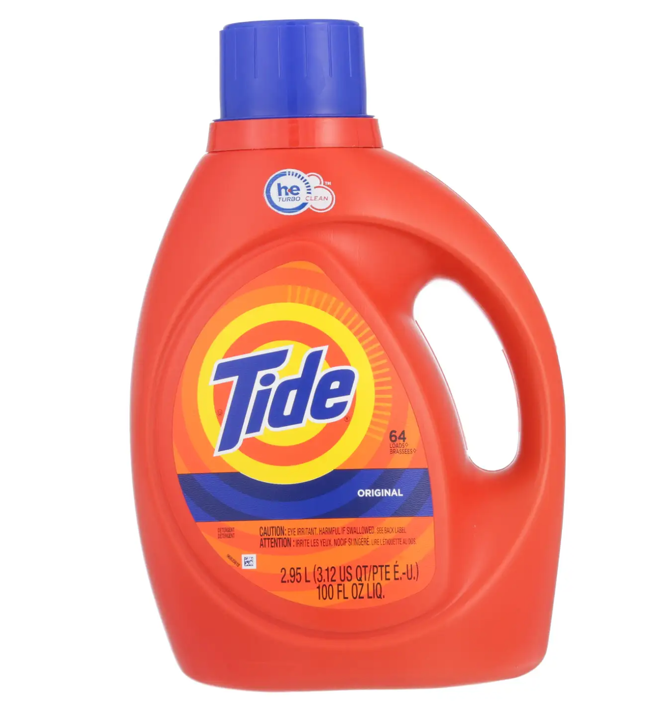 Tide HE Detergent Liquid – Original Scent – 64 Loads – 92oz