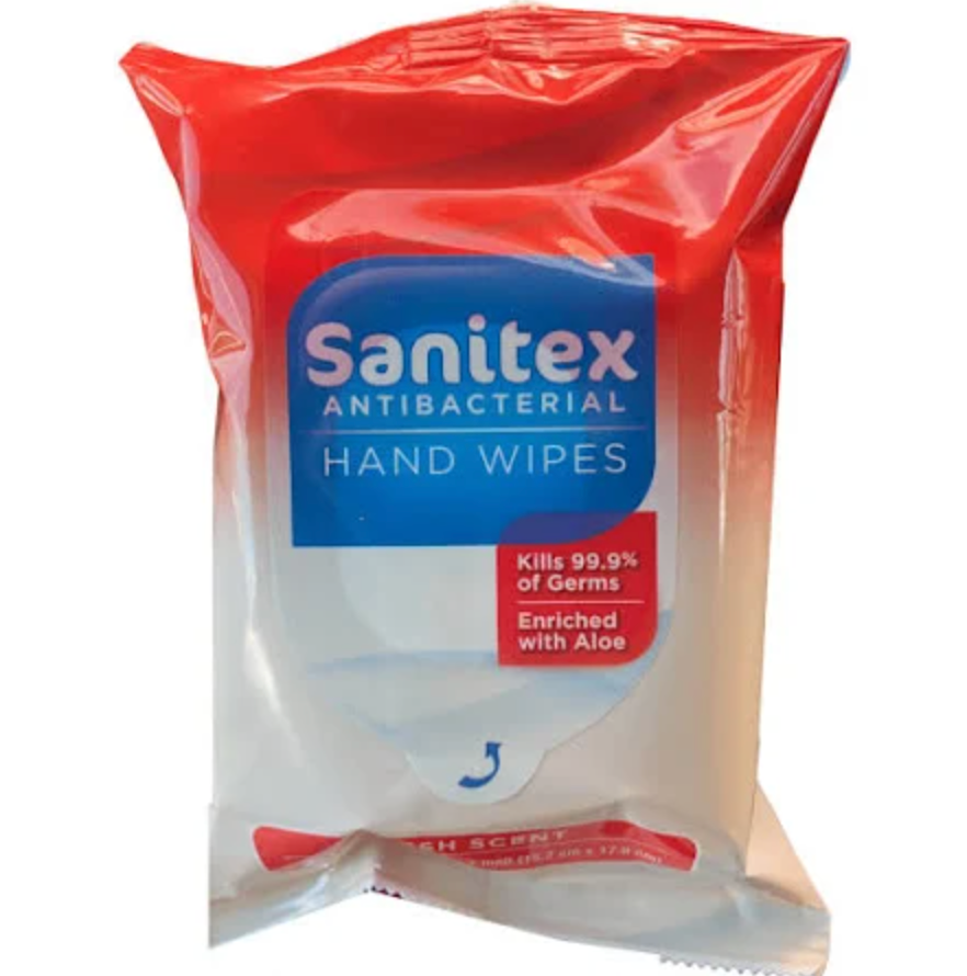 Sanitex Antibacterial Hand Wipes – Fresh Scent – Pack of 20