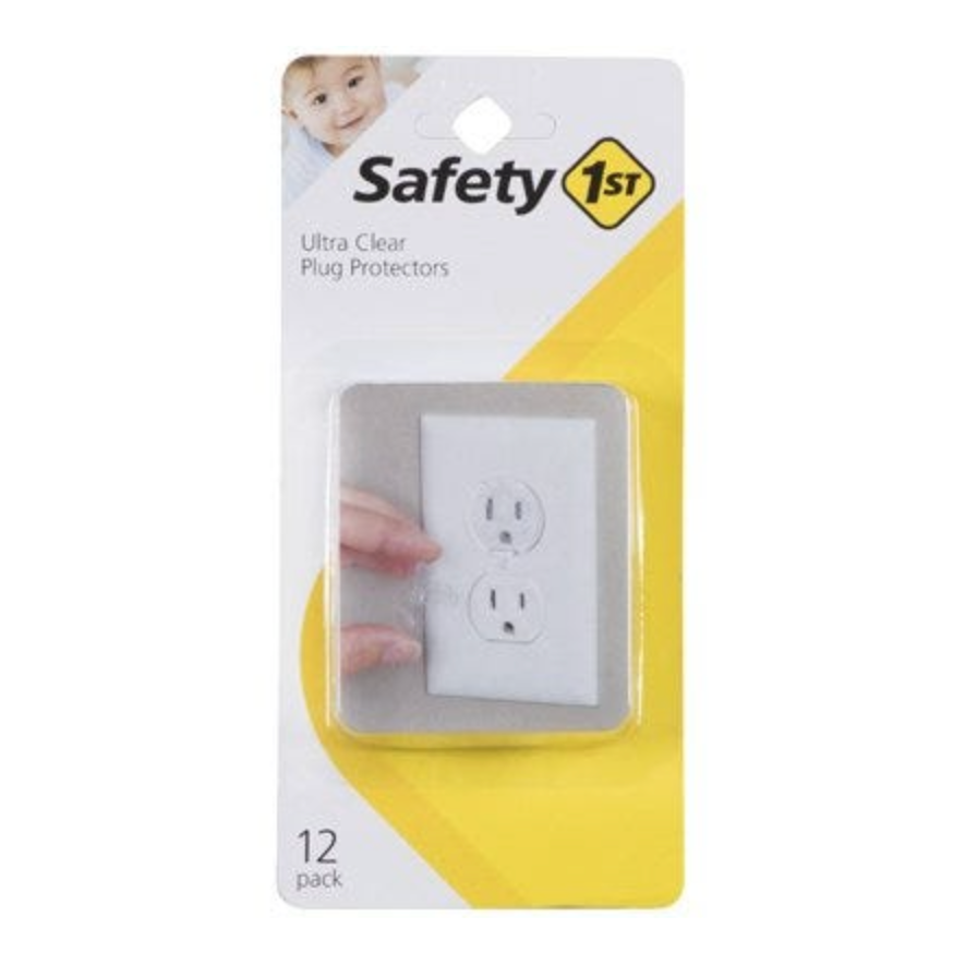 Clear Outlet Child Safety Cap – 12-Pack
