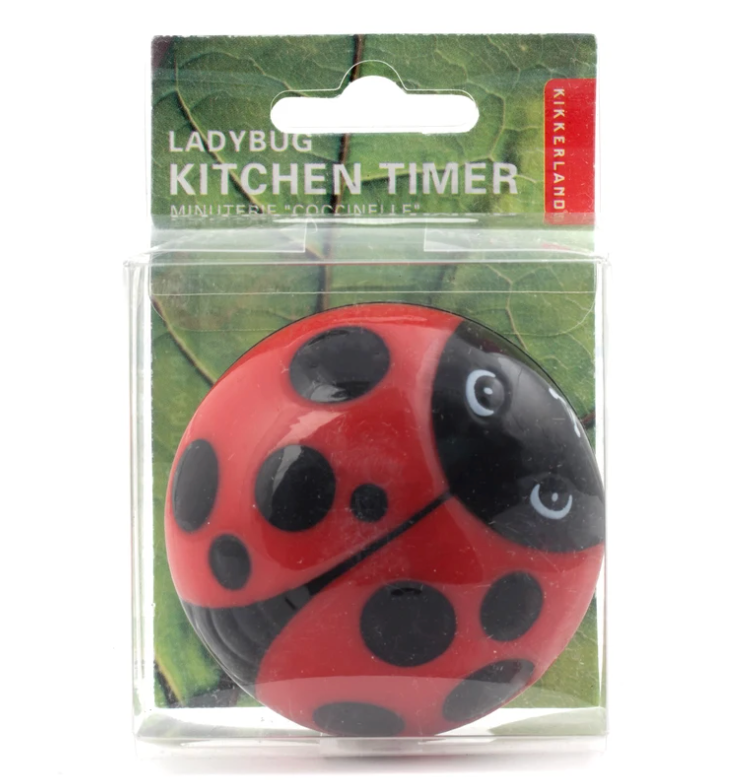 Kikkerland Ladybug Kitchen Timer