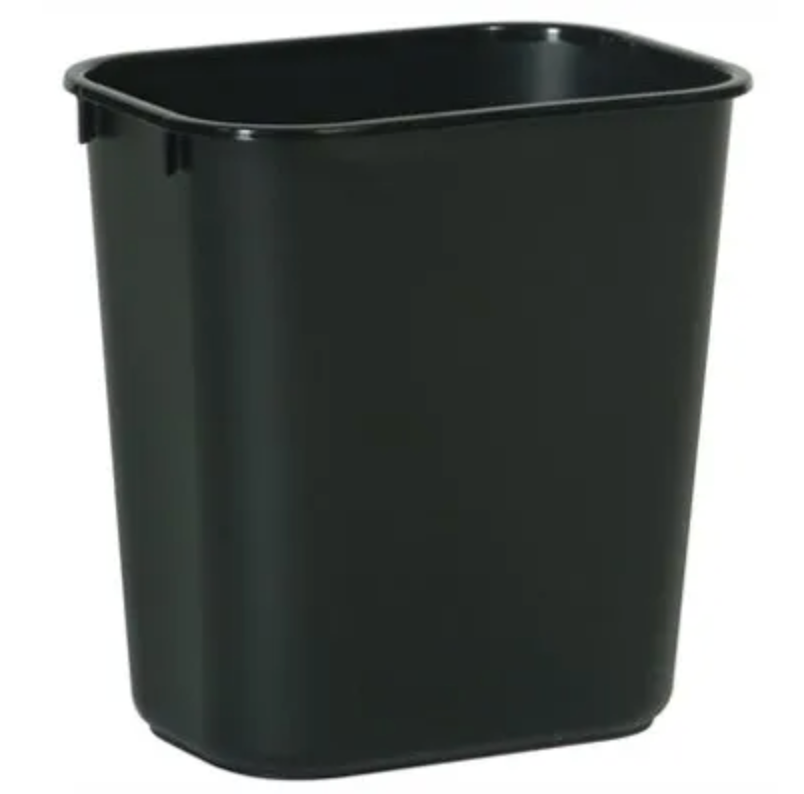 Rubbermaid Office Rectangle Wastebasket – Black – 28-1/8-Qts.