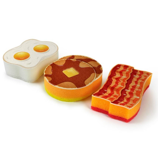 Fred Scrub Sponges – Breakfast Assortment – Set of 3