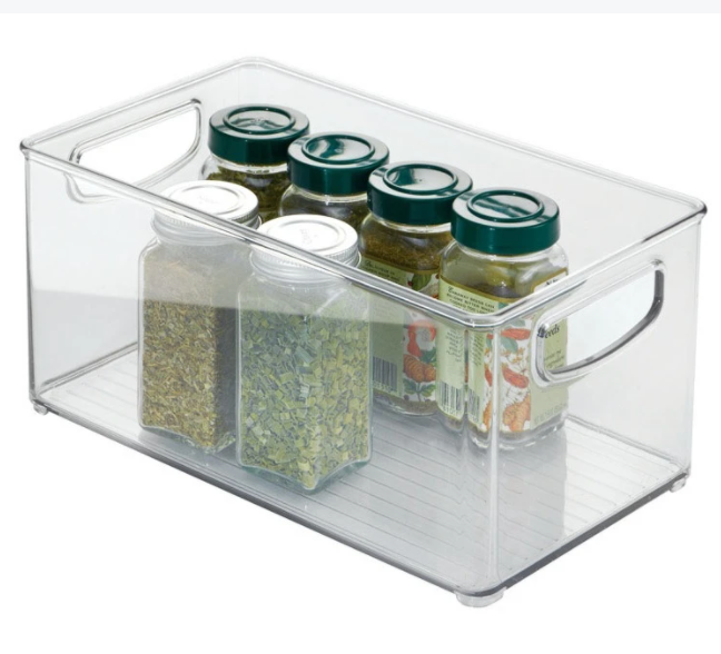 iDesign Plastic Kitchen Storage Bin – 10" x 6" x 5"