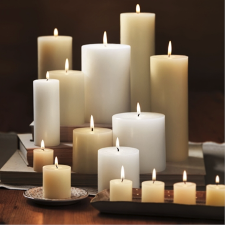Pillar Candle – 4x4 – Ivory