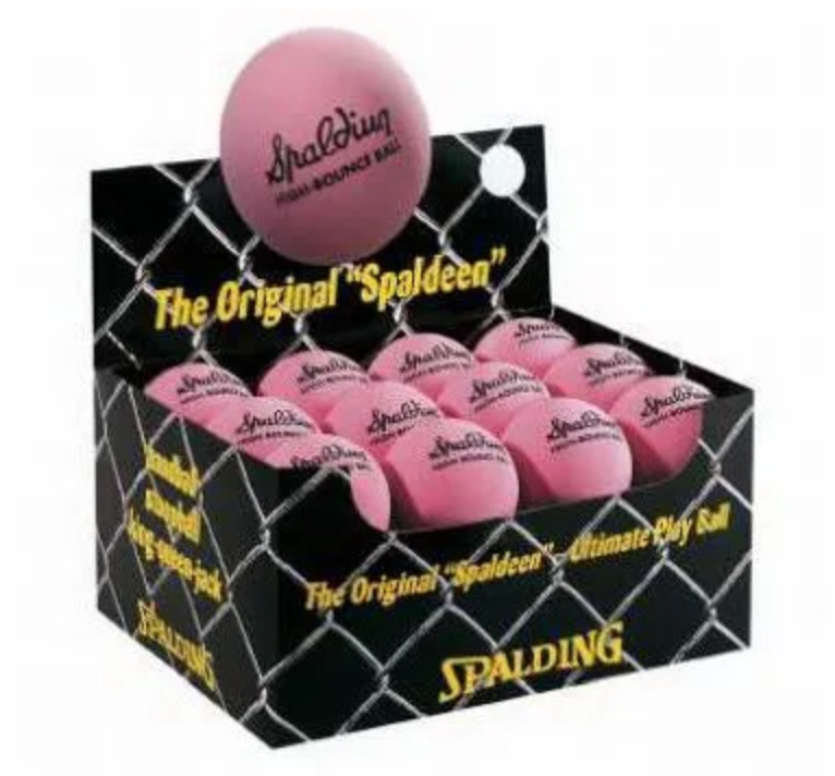 Spalding High Bounce Ball - Classic Pink Rubber Ball – S. Feldman Spalding High Bounce Ball - Classic Pink Rubber Ball – S. Feldman