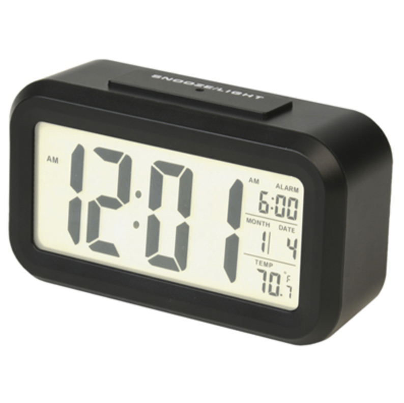 RCA Digital Alarm Clock – Black