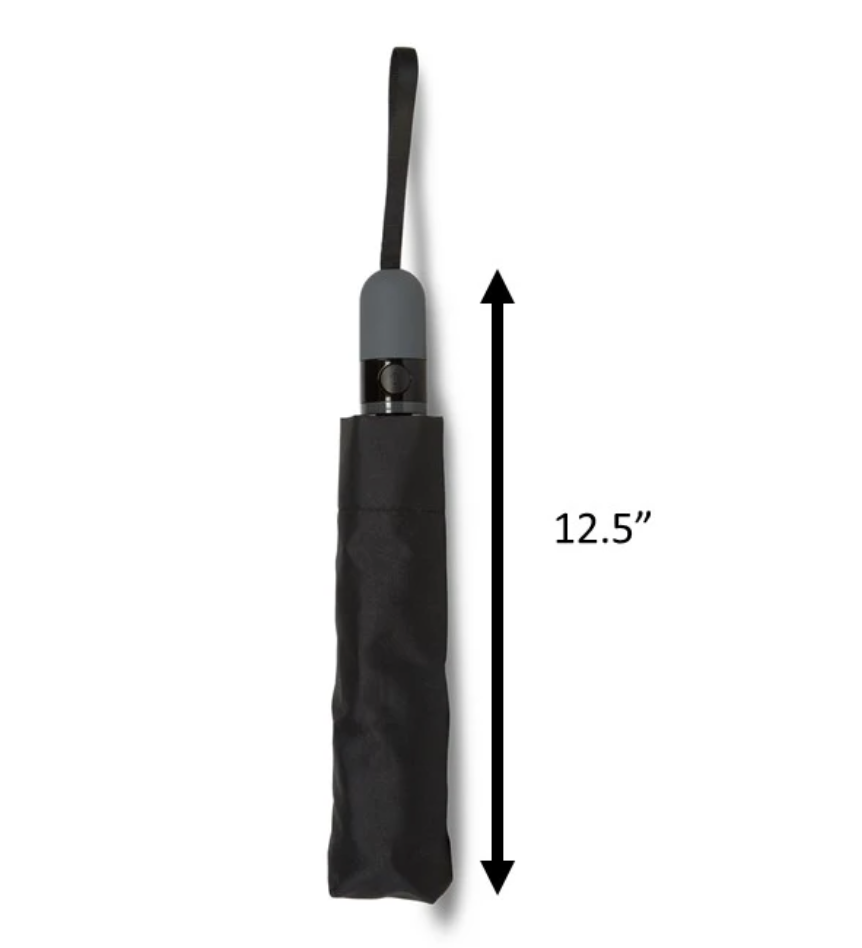 Unbelievabrella Compact Reverse Umbrella – Black