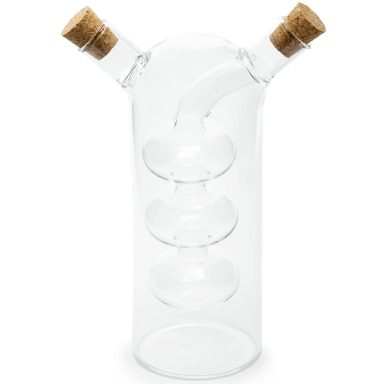 Bubble Design Glass Oil and Vinegar Bottle