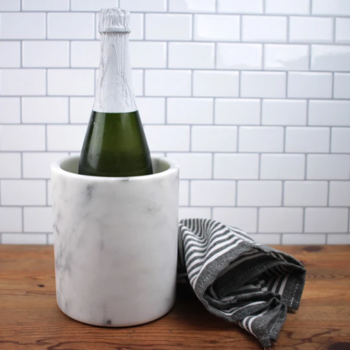 Wine Cooler and Tool Holder – White Marble