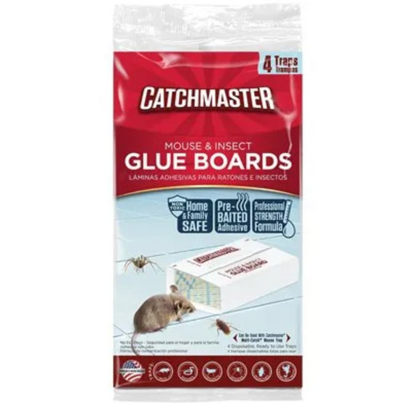 Baited Mouse & Insect Glue Traps – 4-Pk.