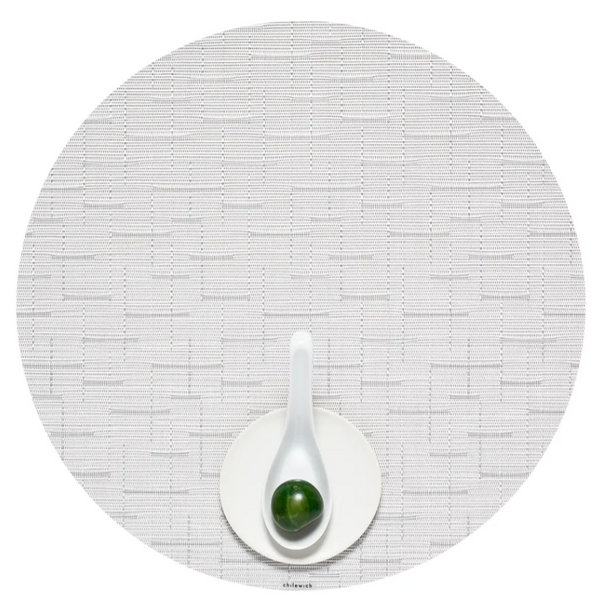 Chilewich Bamboo Round Placemat – Moonlight