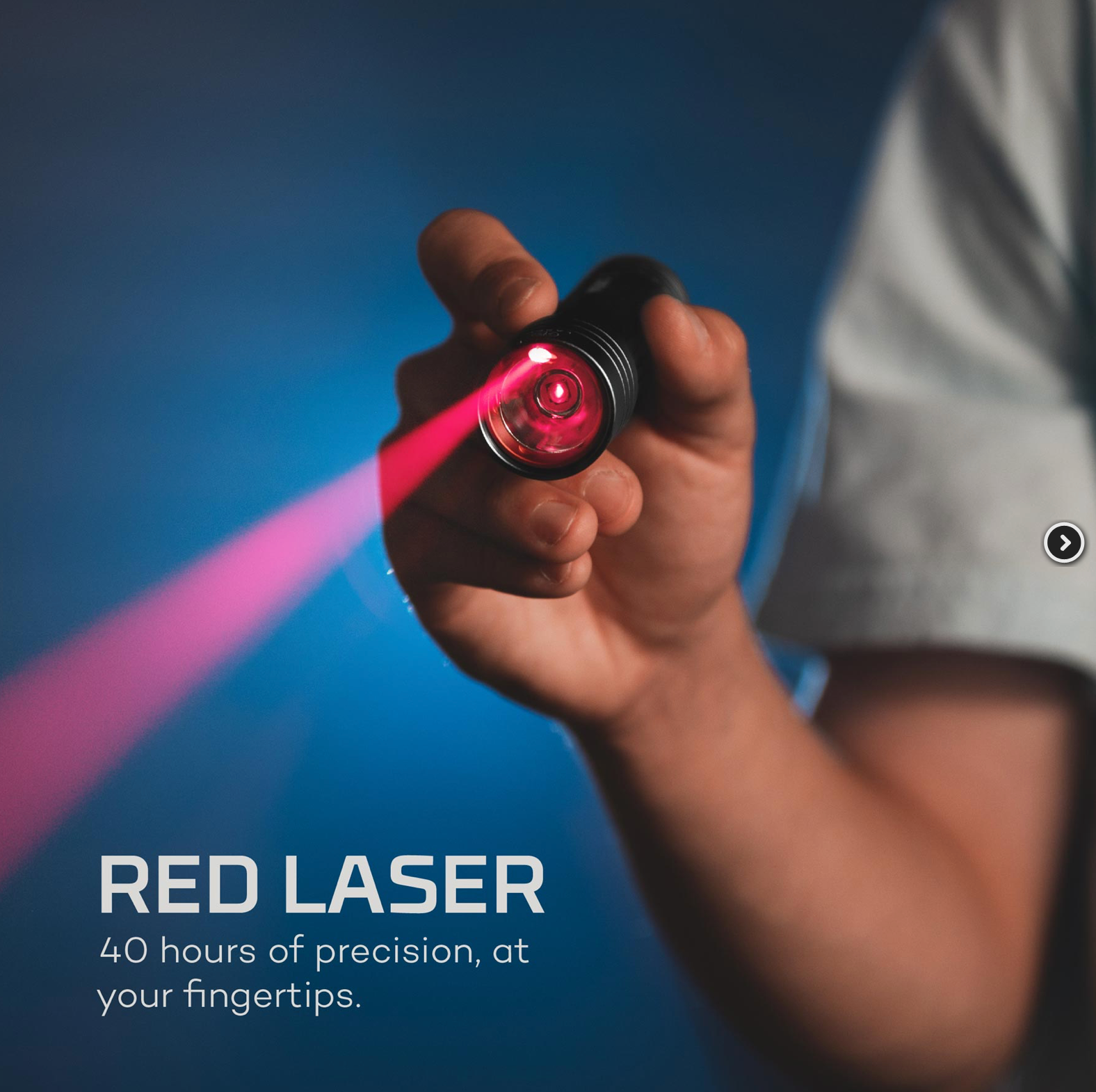 CSI LED 250 Lumen Laser Magnetic Flashlight - BLACK