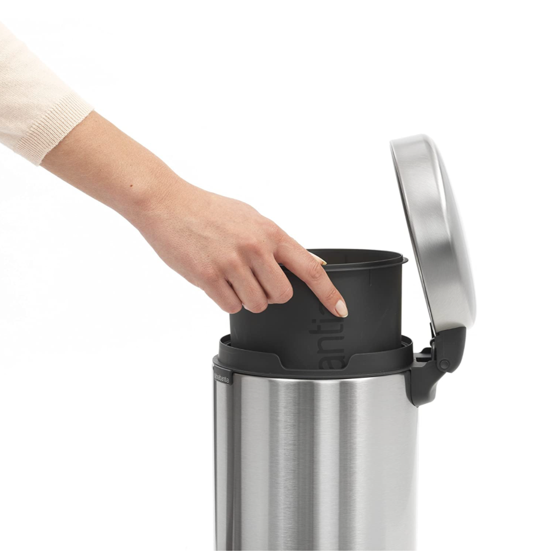 Brabantia NewIcon Step Trash Can – Matt Steel – 0.8 Gal.