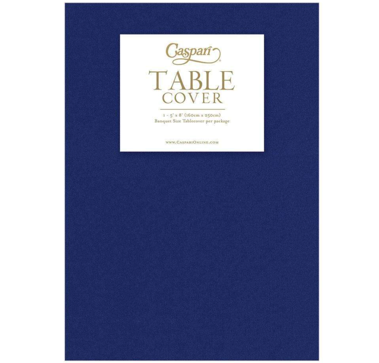 Caspari Paper Linen Solid Airlaid Tablecover – Navy